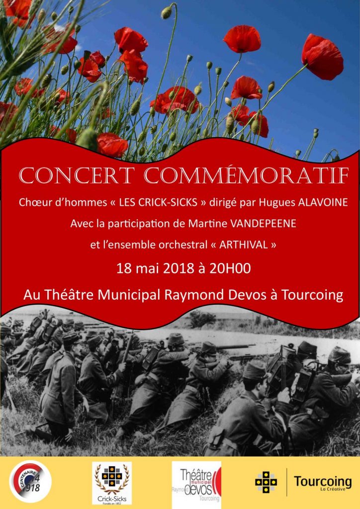 Premier concert de commémoration 14-18 à Tourcoing
